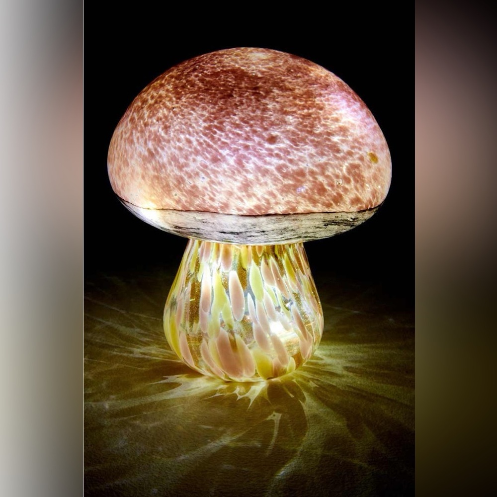 Earthbound Large Iridescent Mushroom Light